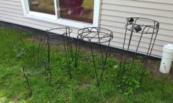 4 plant stands. Only selling as a lot, not individually.