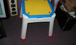 For sale this Play Table with storage
For Lego Duplo or Mega Bloks ( medium size )
It measure 18.5 x 18.5 and High 22 inches.
Price $ 20