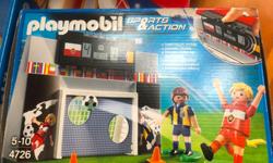 Soccer set
Good condition
This set includes: 2 players, interactive gaol, cones, soccer ball
All parts included