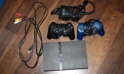 This playstation 2 includes 19 games(action,adventure,sports) and 2 controllers.
It is in great condition and its the thin one so it doesn't take lots of room. I will accept anything to a 100$or more .Pictures coming soon