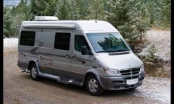 Pleasure-Way Plateau Special Anniversary Edition Camper Van. 21' Dodge/Mercedes chassis with Mercedes 5-cylinder turbo diesel engine. Outstanding fuel economy (28 mpg). Fully loaded camper: cherry/stainless interior, bathroom with shower, microwave, 3-way