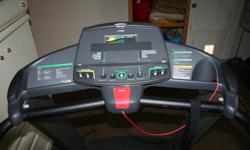 High end commercial model precor treadmill. Only 40 hours use. We bought this 12 years ago from Fitness Town and then a few months after moved to a smaller house where we have been unable to enjoy it. Comes with heart monitor, manual etc.
Serious