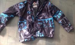 Boys size 12 QuickSilver jacket was from either Off Axis or Super Gromm. Lightweight jacket great for snowboarding, skiing, etc. was worn for a few winters, but still in great shape! Was over $120 brand new, asking $40, or best offer. Please text