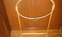 Quilting, Embroidery, CrossStitch or Needlepoint Standing Hoop
 
This stand is great for many types of hand quilting, embroidery cross stitching , needlepoint or possible beadwork.
It is 31" high and 26" wide.
The hoop is 26" x 16 1/2"
 
The hoop tilts to