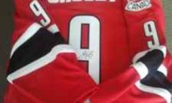 Rare!! # 9 Sidney Crosby Team Canada World Junior Jersey! REDUCED to $1,250.00 (Vancouver)
Sidney Crosby # 9...... 2005 Team Canada World Junior Jersey!!
WOW! An autographed Team Canada Jersey # 9 from the 2005 World Juniors! This is a very rare Dark Red