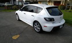 Make
Mazda
Model
Mazda3 Sport
Colour
white
Trans
Manual
Our 2009 Mazda 3 Sport GT is for sale.
$12,000 OBO
Manual Transmission
77,000 KM
White exterior
Black-on-black leather interior
Fully loaded
-Power windows
-Power side mirrors
-Heated seats/side