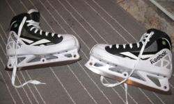 I bought a new pair of skates, so I don't need this pair anymore. Used for a little over 2 years, still plenty of blade left. Depending on how much you sharpen them, I estimate another 2 years left of blade. The boot was sprayed with Solu-Odour after