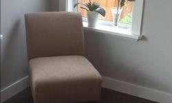Medium beige chair . Easy to fit in most rooms. In very good condition.