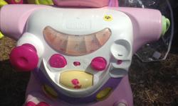 Fun toy for kids aged 1-4 to ride on. Still works great and priced to sell.
We also have a pink mega blocks wagon ($10)
