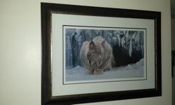 Robert Bateman print Framed and in excellent condition $125,
no numbered print!