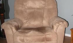2 rocker recliner beige fabric chairs.
$175.00 each.
We are moving and does not match new decor.