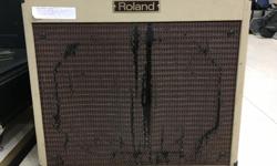 VIP PAWNBROKERS has a Roland BC-30 Blues Cube up for SALE!
This amplifier has been tested and is in perfect "Ready to use" condition! There is some damage to the front of the amplifier. However, this does not affect the performance of the amplifier...