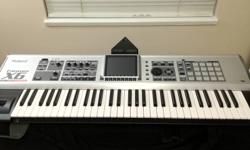 Roland Fantom-X6 61-Key Sampling Workstation. ($950)
Used in a non-smoking, small home studio only.
It's in Excellent Condition! No jammed keys, buttons or missing or broken knobs. It comes with:
Handbook
Owner's Manual
Sound/Parameter List
Sample Data