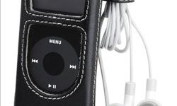 Roots iPod Nano 2nd Gen Case - Black Leather
- premium handcrafted leather sleeve protects & custom fit your iPod
- clear front panel protects LCD display while allowing access to all control functions
- leather covered ratched clip attaches to a belt,