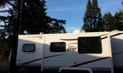 2011 26 FOOT BUNK HOUSE TRAVEL TRAILER FOR RENT. $600.00 PER WEEK LOCAL DELIVERY INCLUDED . ( CHEMANIUS TO QUALICUM . COMES FULLY EQUIPPED ALL YOU NEED IS YOUR OWN BEDDING, TOWELS, TOILETRIES AND FOOD. WE WILL SET IT ALL UP AND YOUR READY TO CAMP. $200.00