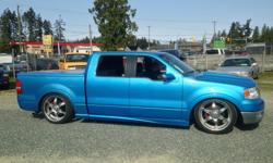 Make
Ford
Model
F-150 SuperCrew
Year
2004
Colour
Blue
kms
39691
Trans
Automatic
SALE! 2004 Ford F-150 Crew Cab 2WD CUSTOM! $60,000 Spent On Up Grades,ONLY 39,691MILES, 5.4L VORTEC SUPER CHARGED, Full Air Ride System, AfterMarket Classic Soft Trim Leather