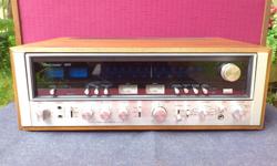 Just fully serviced this beautiful clean 9090 could be showing you how good everything sounds on a Sansui vintage receiver. A full 140 Watts per channel on this monster, well over the advertised 110 Watts. extremely clean.