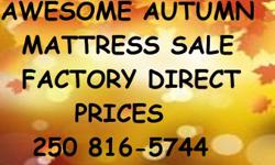 I'm selling my inventory of quality brand new mattresses and sets at 'fall' back prices. All sizes are available. Twins, doubles and queens in stock right now so you can be on your new bed tonight. and sleep well knowing you didn't pay the crazy high