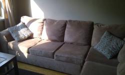 This couch is just over 2 years old. We purchased it from Leons.
Original price was $1600. Comes with fabric protection and pillows.
This is also a non-smoking and pet free house.
We do not have a truck so you will need to pick it up.
Thanks!
