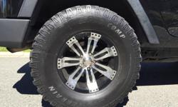 Set of 4, 35x12.50x17 Pro Comp mud terrain tires