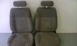 I have a set of two grey reclining car seats for sale. They work well and are in good shape except the need for cleaning. The mounting holes are 10 3/8" across and 15 1/4" front to back with an elongated hole in front. Asking $160 for the set. You can