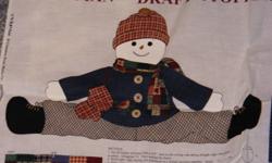 Crafter- Snowman Draft Stopper Sewing Project. Brand New.Thanks for looking.