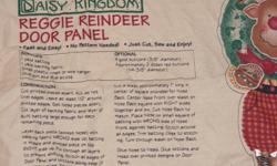 Crafter-Reggie Reindeer Door Panel sewing project. Brand New.Thanks for looking.