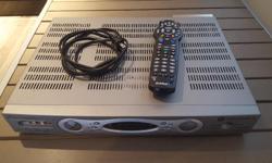 I'm selling this Shaw Motorola DCT6416 III PVR because we moved and switched to Telus. It's a few years old but still works great. Remote and power cable included. Bought from future shop.
Blacked out serial numbers on photo only.
More info: