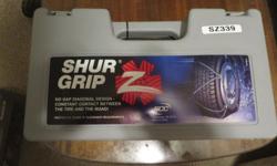 Shur Grip SZ339 Chains - new in the box $40
New in unopened box
For tire size see picture
Will deliver to Comox Area
250-618-9574