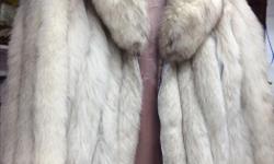 Beautiful genuine silver fox jacket, Very good condition.