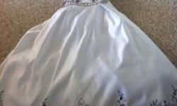 Strapless with black stitching and beading. Please make an offer just want it gone!! This ad was posted with the Kijiji Classifieds app.