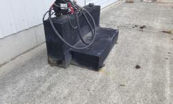 L shaped diesel tank 400 liter capacity with 12v elect. Pump and fill nozzle. Excellent condition 500 obo