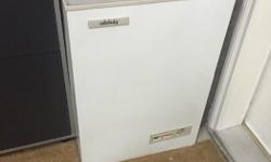 Small chest freezer - 22" x 22" x33" H. Works great - still plugged in so you can see it's still cold. I would keep it, however, I just purchased a new refrigerator with a larger freezer, so I find myself not using this one as much.
$30 or best offer.