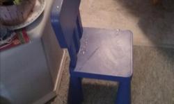 Ikea childs chair. Blue.
