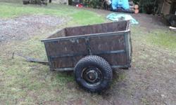 4x3 Steel framed trailer with air tires pull behind your atv or lawn mower