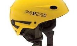 Pryme Vario snow helmet nearly NEW, good for snowboarding and skiing, Size xs/sm 21 1/4" to 22 1/2"(54-57 cm) fits small kids up to 10yrs old yellow in color.