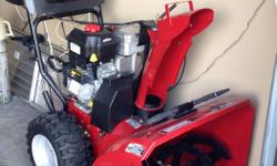 Craftsman 1350 Series B&S Engine 27"
Two-Stage Power-Propelled Snow Thrower
Model No. 944.528396
Electric Start
Excellent condition - moving