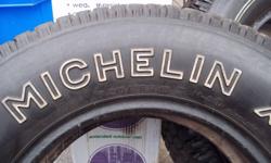 Michelin Snow Tires, P215/75R15 one used 25.00 & one New one for $50.00 also 2 Uniroyal Tiger Paws P205/75R15 All Season Tires M+S