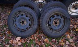 For sale a set of 4 Nordic Trac snow tires with rims in good shape.  195/65R15 they came off a 2000 Sunfire. $300.00.