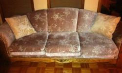 Sofa and love seat in good condition, not alot of usage!
Wood trim and high back!
Asking 130.00 for both