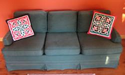Great condition and great value. Down feathers in the back cushions. Excellent quality - made in Vancouver. Buy as a set or separately - $60 for sofa and $40 for loveseat.
Throw cushions not included unless you really, really want them!
call 250 308 8924