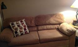 Double sofa/ Hideabed, brown/beige
