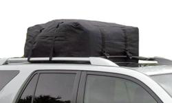 This is a Brand New Soft Rooftop Cargo Carrier. The carrier is weatherproof and great for travel in any season and the bag keeps your cargo dry with durable double-wall vinyl construction and fully-welded seams. It mounts to the roof of passenger cars,