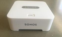 Improve your wireless reliability with the SONOS BRIDGE for your SONOS system
The BRIDGE plugs into your router using an Ethernet cord and creates a dedicated wireless network for your SONOS system that provides reliable wireless performance no matter how