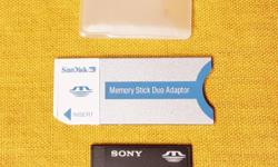 Sony Memory Stick PRO Duo 4 GB Card & Adapter ~ Tested
Tested and in excellent condition.
Comes as shown.
Peace.