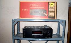Sony STR-DG510 5.1 Channel AV Receiver
Comes with three small speakers and two towers.
Remote included
Price $120