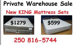 Did you always wish you could afford the luxury of a King bed? Well now you can! I have king sets (mattress and split box springs) for only $500! Extreme luxury, bamboo pillow top, including heavy steel under frame is only $1279. That's a $5000 bed in a