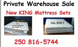 Did you always wish you could afford the luxury of a King bed? Well now you can! I have king sets (mattress and split box springs) for only $500! Extreme luxury, bamboo pillow top, including heavy steel under frame is only $1259. That's a $5000 bed in a