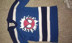 Spiderman hockey jersey. Size 6
 
Please check out my other ads. If you want more than one ad, will make a better deal. Thanks!