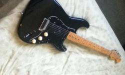This early 80,s A series Japanese
Stratocaster is A very nice player
With upgraded nut ,bridge, and dimarzio chopper t pick ups
This ad was posted with the Kijiji Classifieds app.